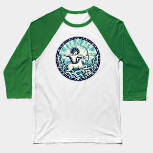 "Celestial Bliss: Sagittarius Unleashed" - Zodiac Horoscope Star Signs Baseball T-Shirt